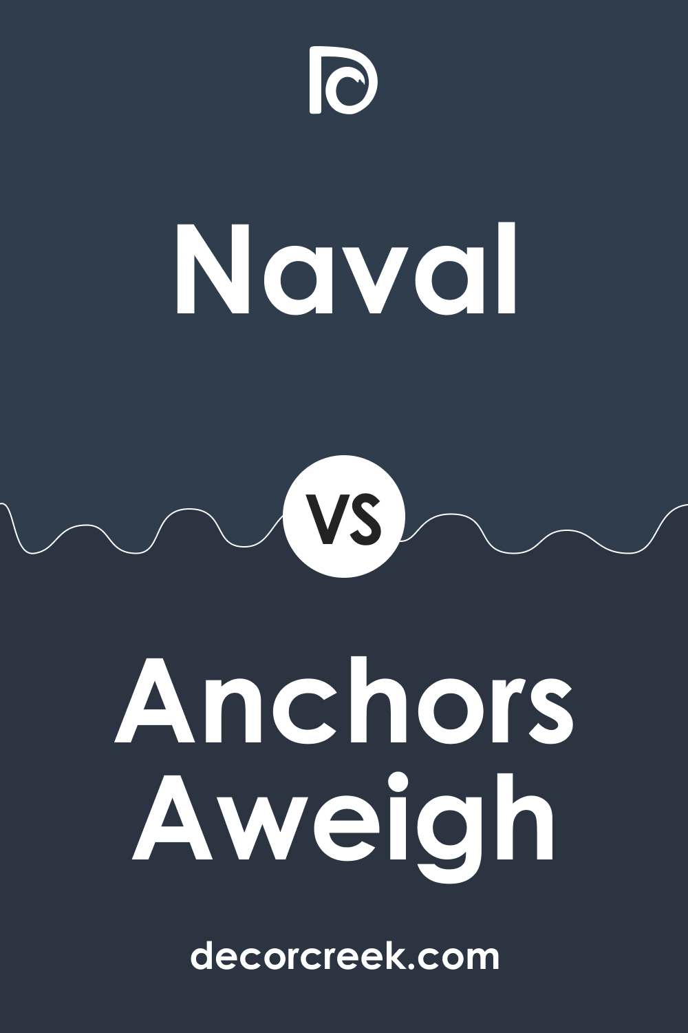 Naval SW 6244 vs Anchors Aweigh SW 9179 by Sherwin Williams