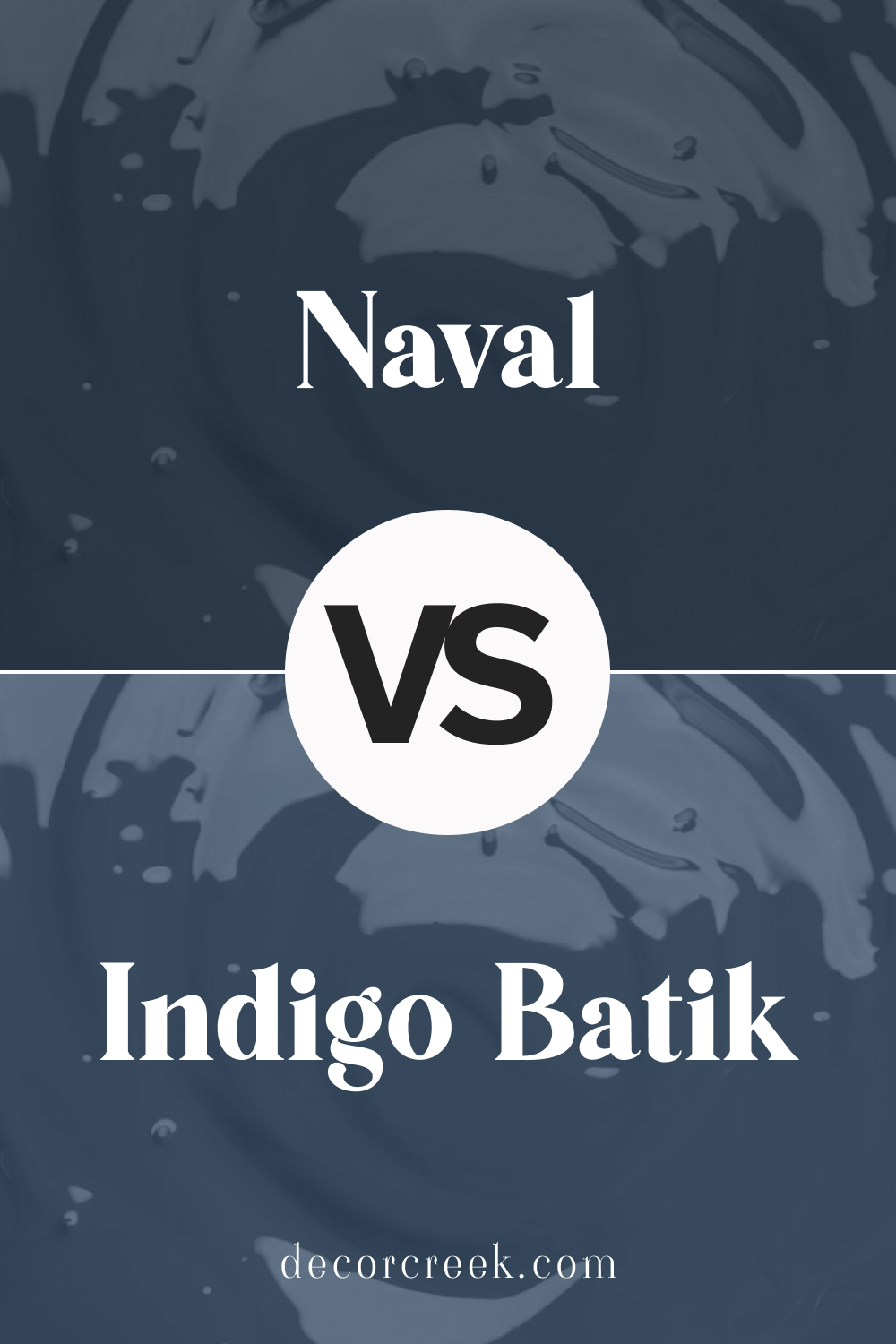 Naval SW 6244 vs Indigo Batik SW 7602 by Sherwin Williams