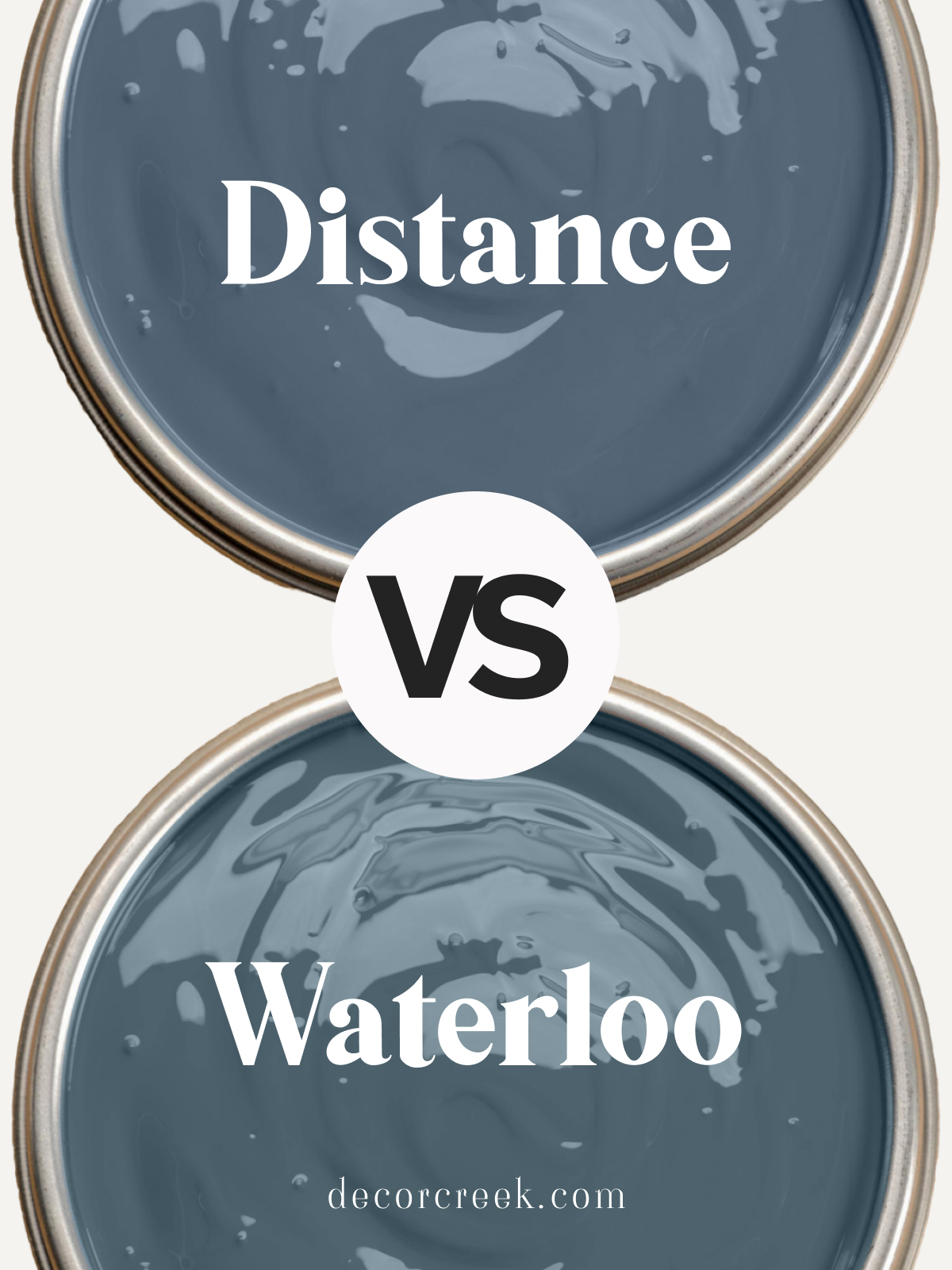 Sherwin Williams Distance SW 6243 vs Waterloo SW 9141