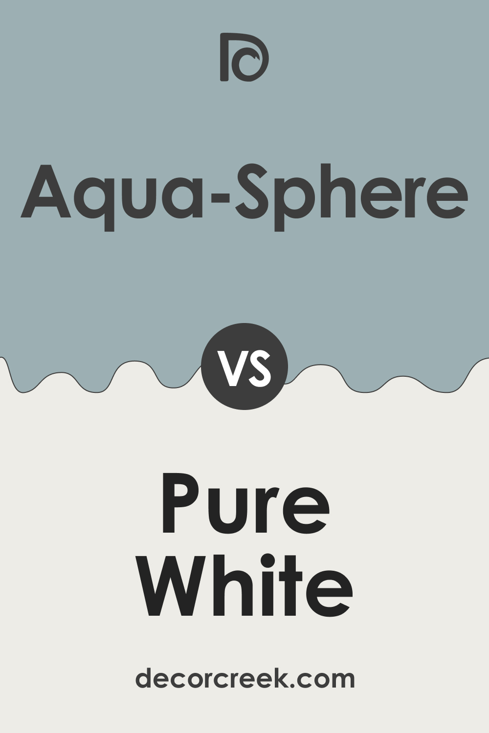 SW 7613 Aqua-Sphere vs. SW 7005 Pure White