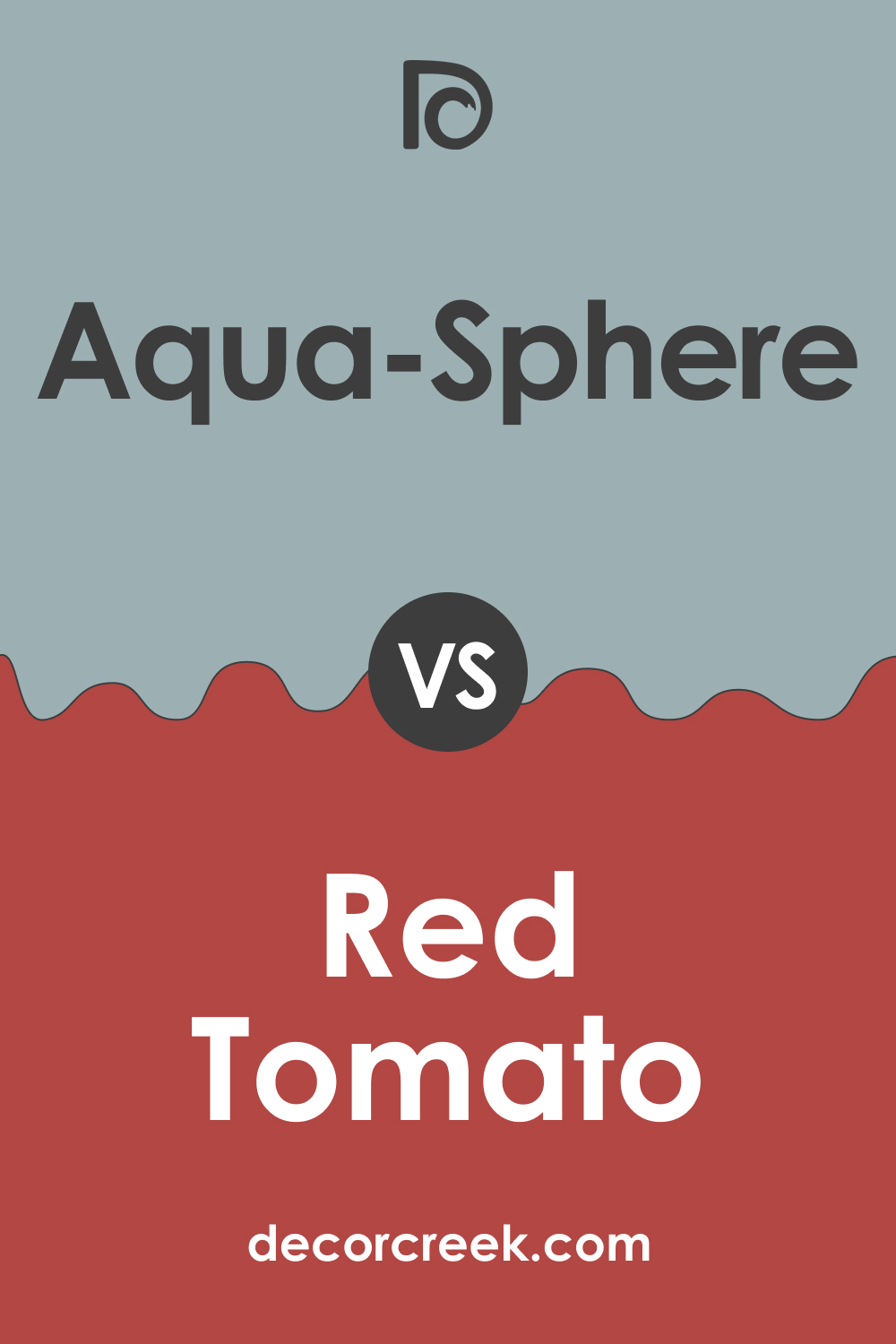 SW 7613 Aqua-Sphere vs. SW 6607 Red Tomato