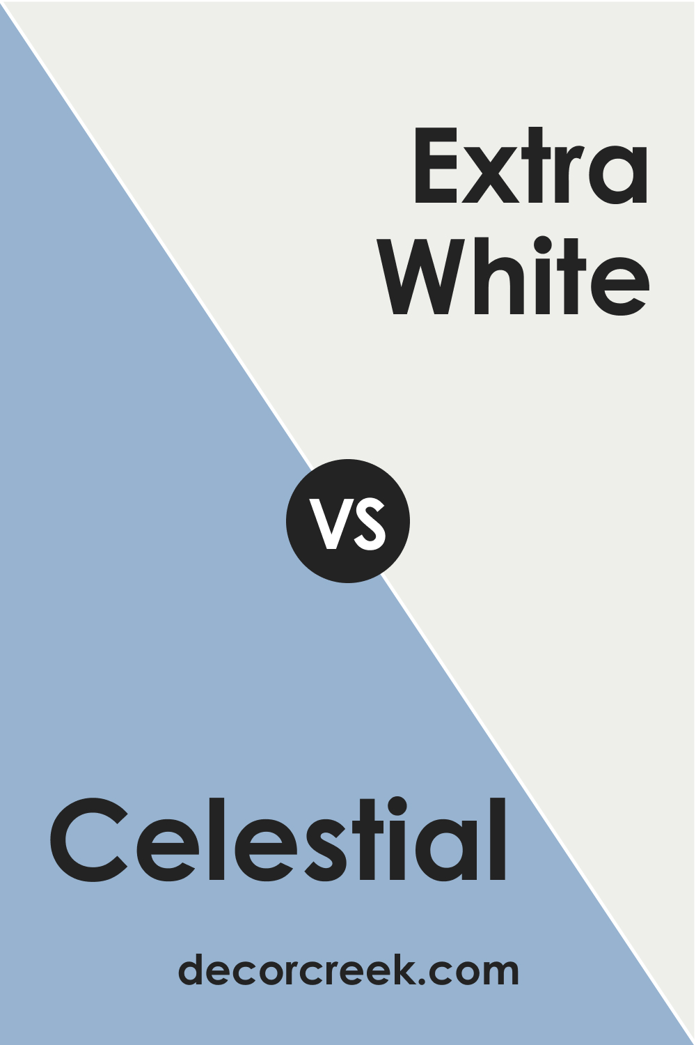 SW 6808 Celestial and SW 7006 Extra White