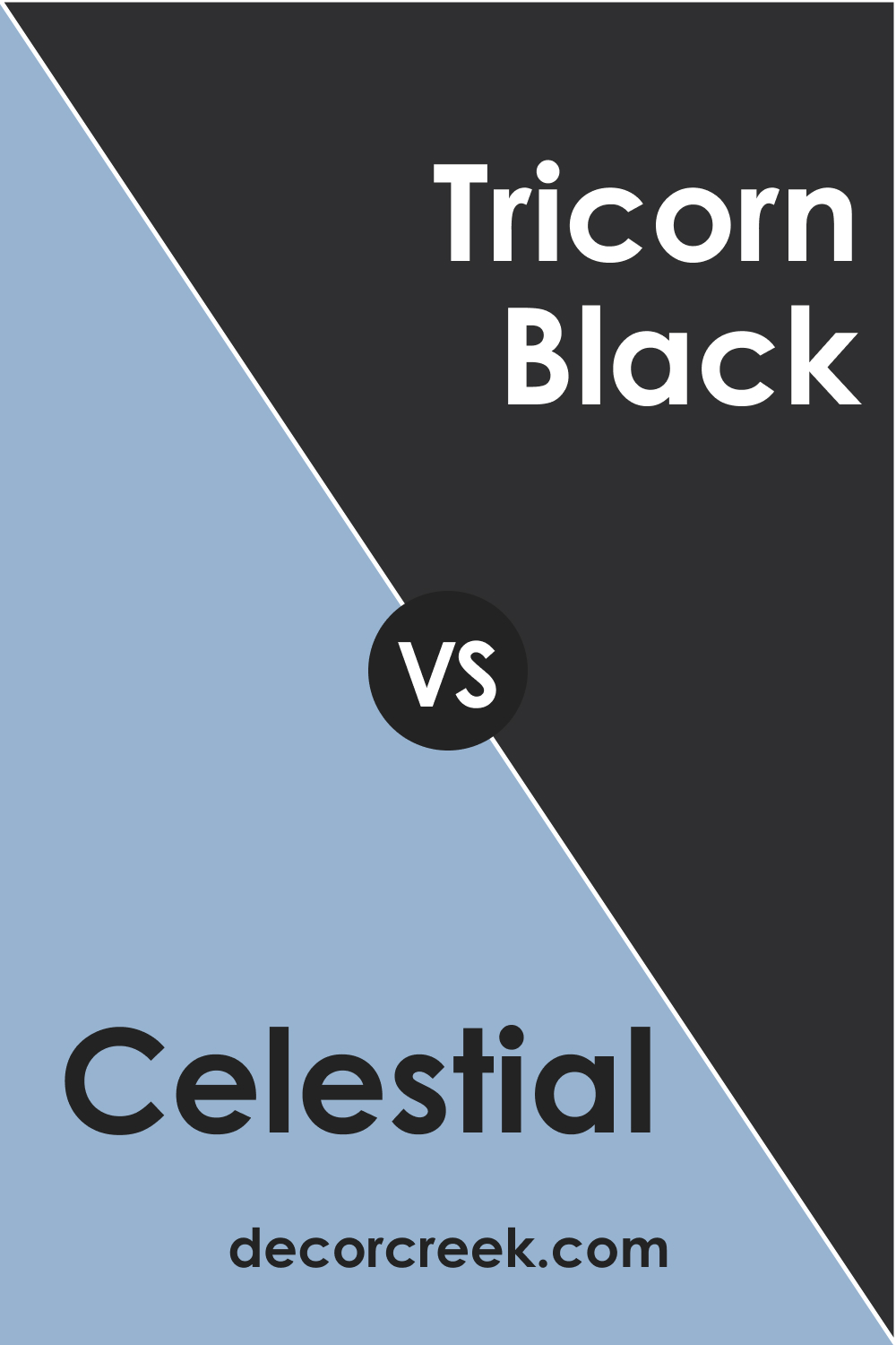 SW 6808 Celestial vs. SW 6258 Tricorn Black