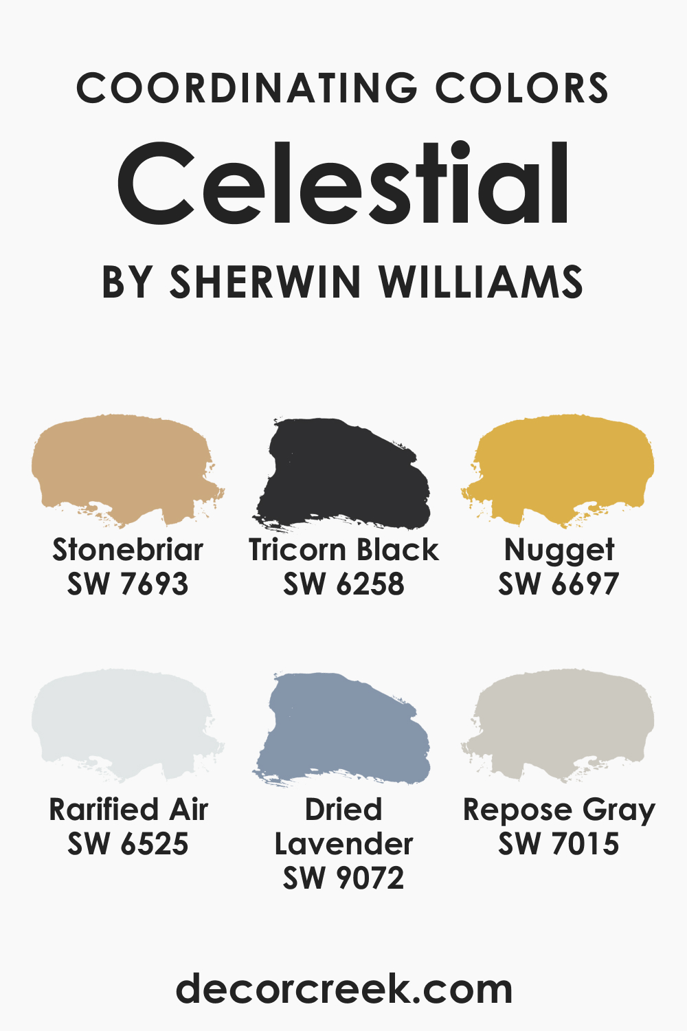 Coordinating Colors of SW 6808 Celestial