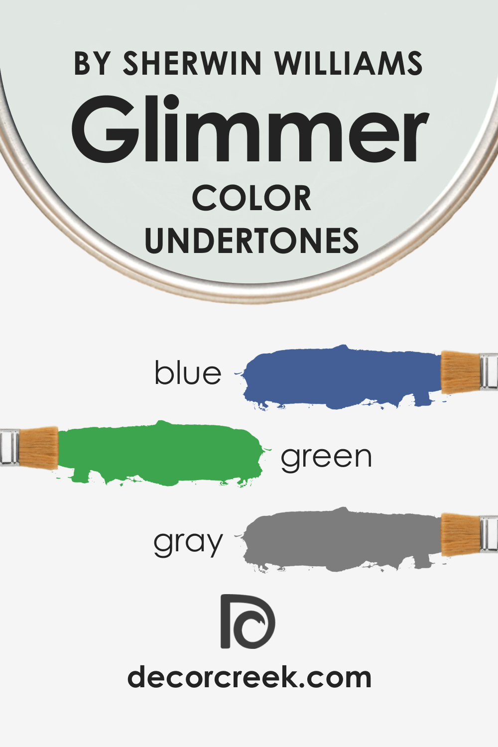 Undertones of SW 6476 Glimmer