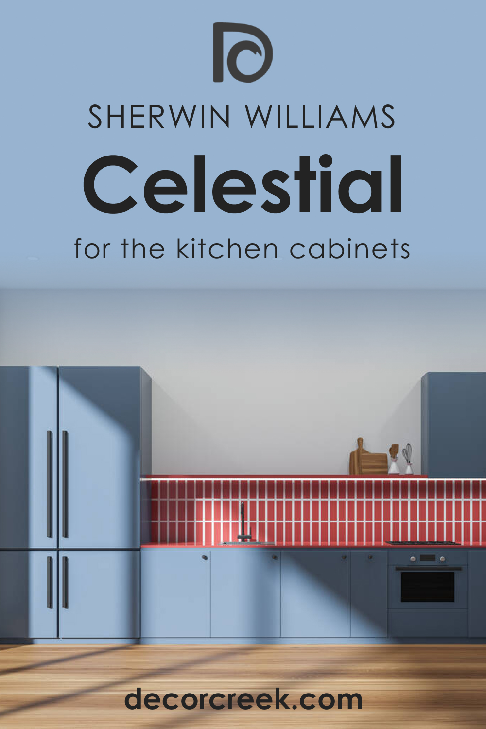 How to Use SW 6808 Celestial for the Kitchen Cabinets?