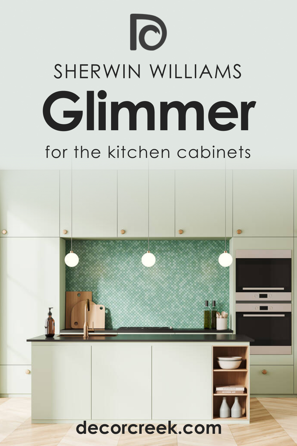 How to Use SW 6476 Glimmer for the Kitchen Cabinets
