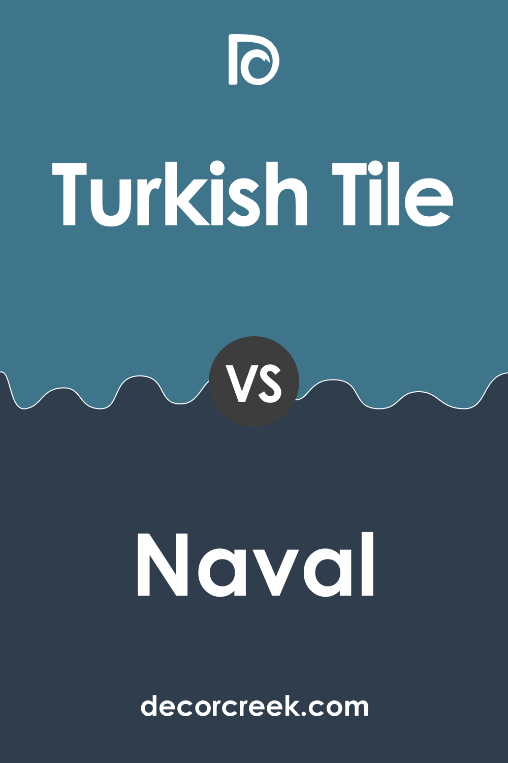 SW 7610 Turkish Tile vs SW 6244 Naval