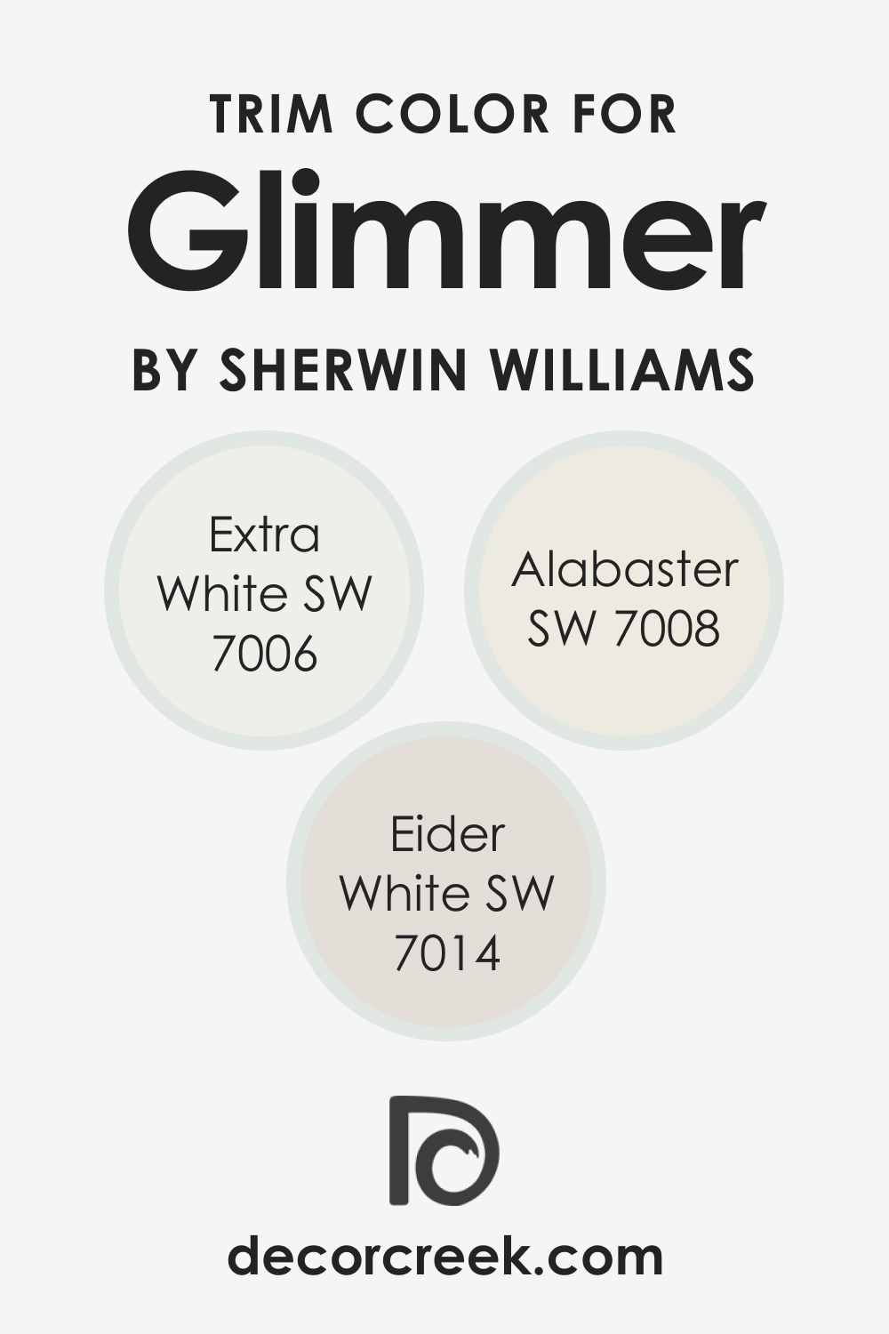Trim Colors of SW 6476 Glimmer