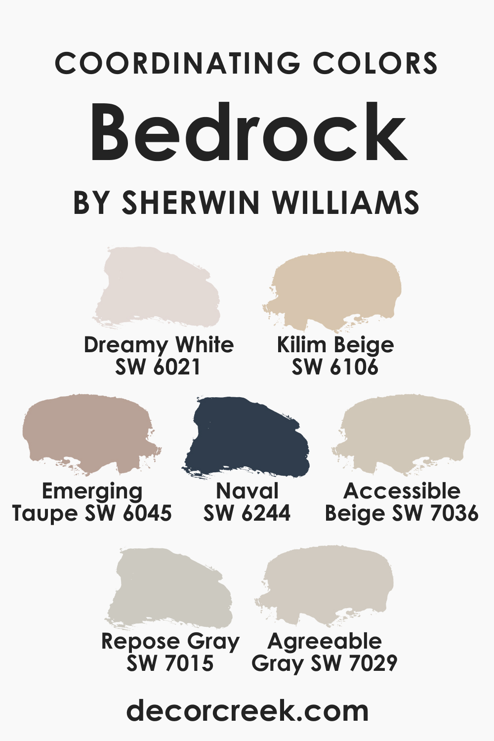 Coordinating Colors of SW 9563 Bedrock