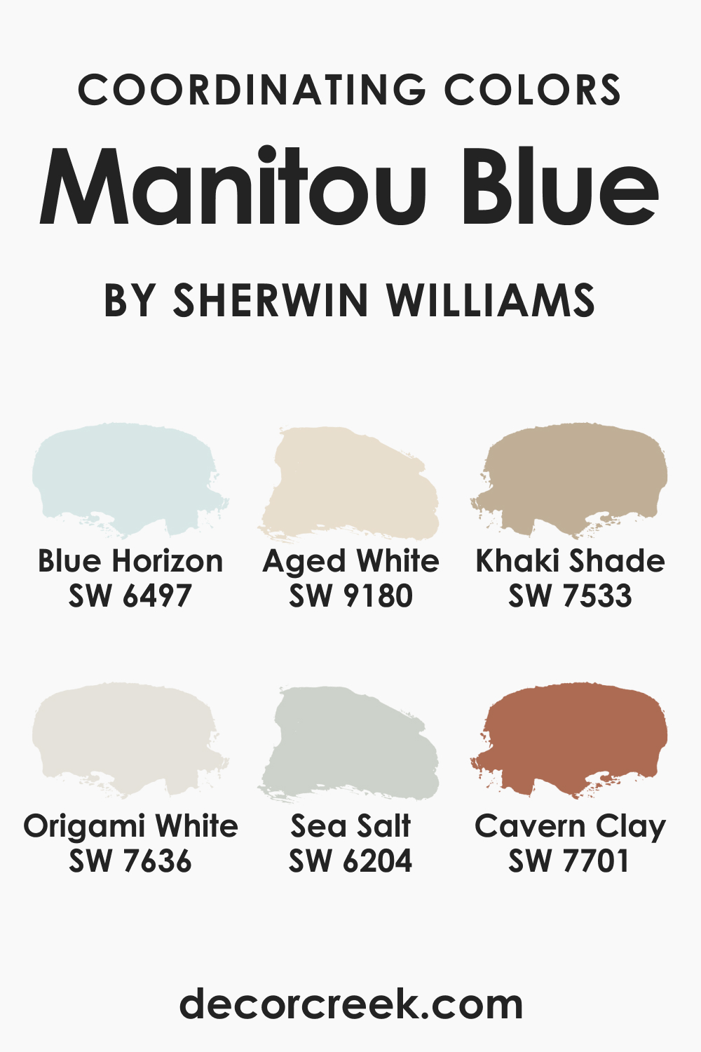 Coordinating Colors of SW 6501 Manitou Blue