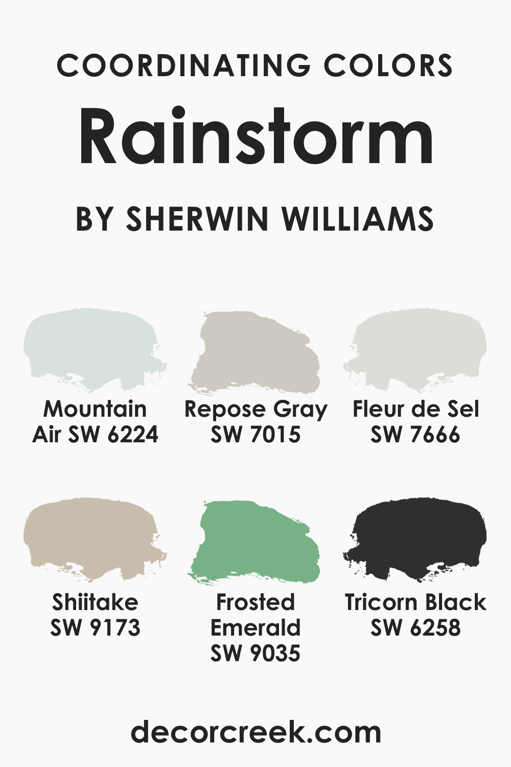 Coordinating Colors of SW 6230 Rainstorm