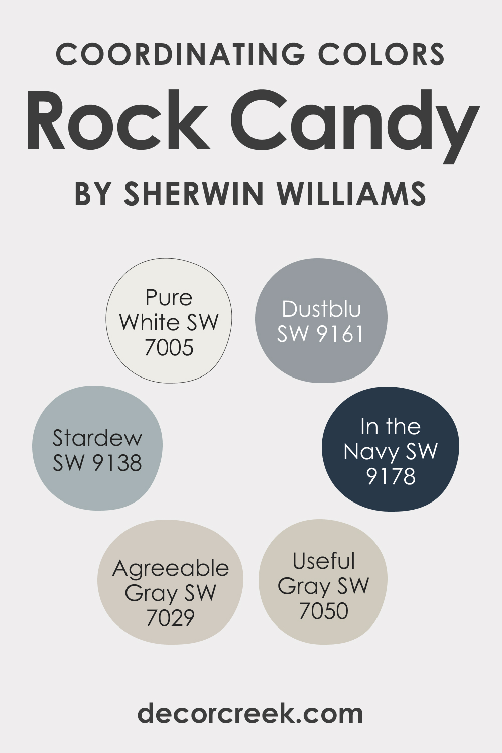 Coordinating Colors of SW 6231 Rock Candy
