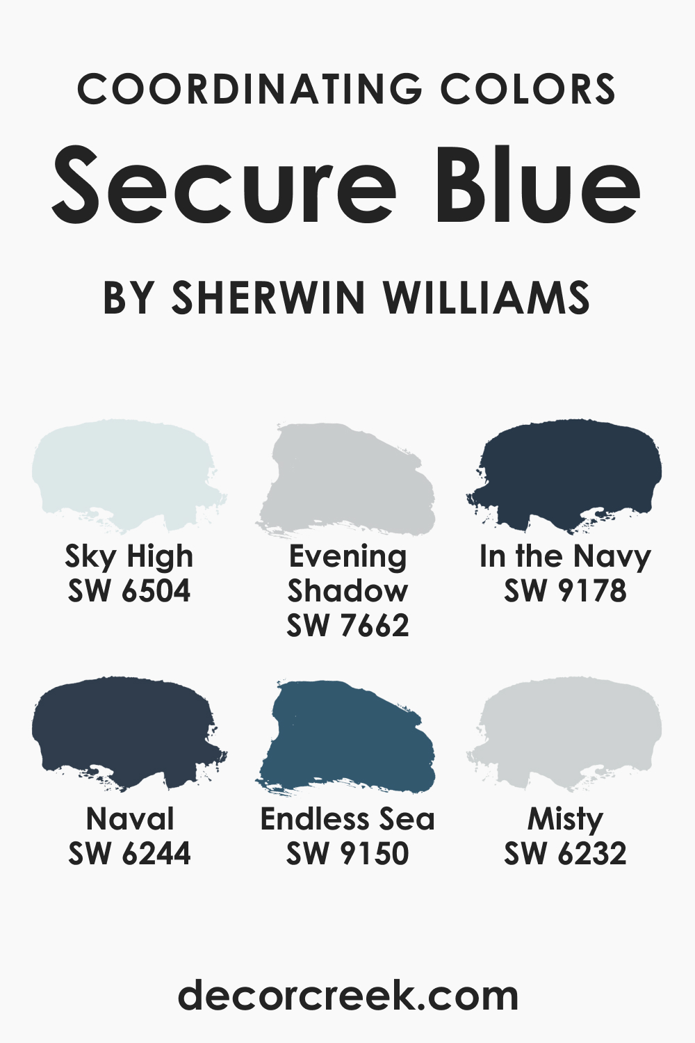 Coordinating Colors of Secure Blue SW 6508