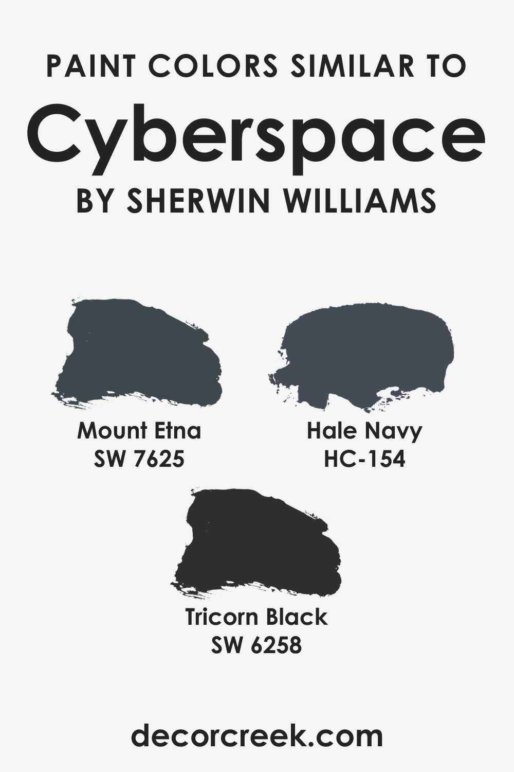 Colors Similar to SW 7076 Cyberspace