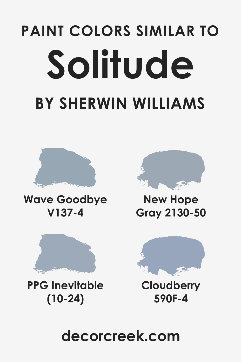 Colors Similar to SW 6535 Solitude
