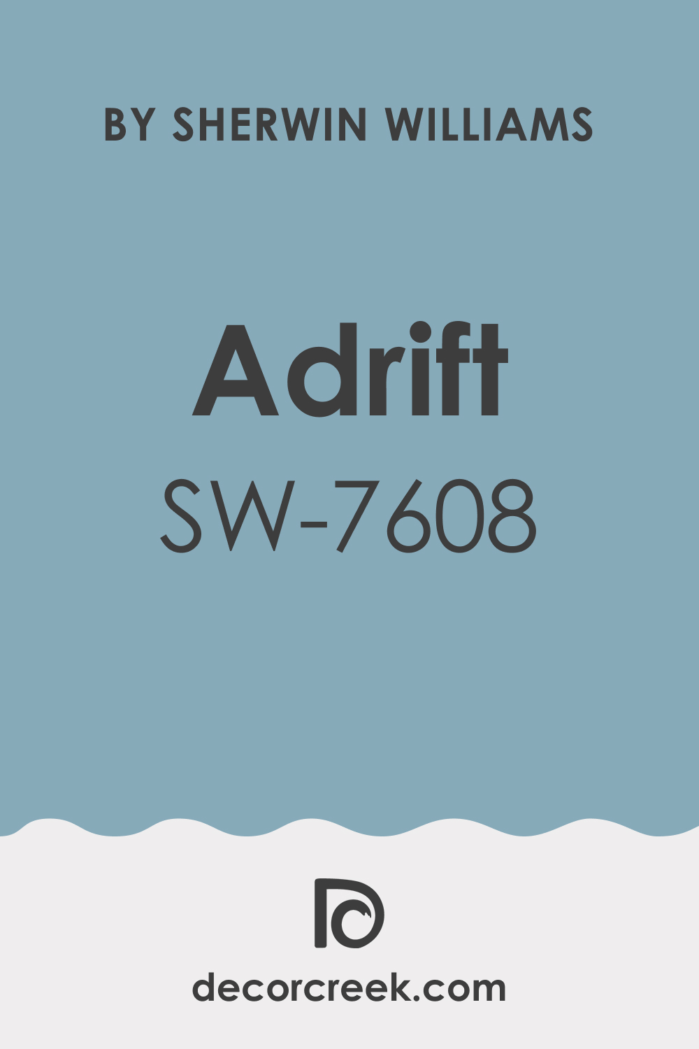 Adrift SW 7608 Paint Color by Sherwin-Williams - DecorCreek