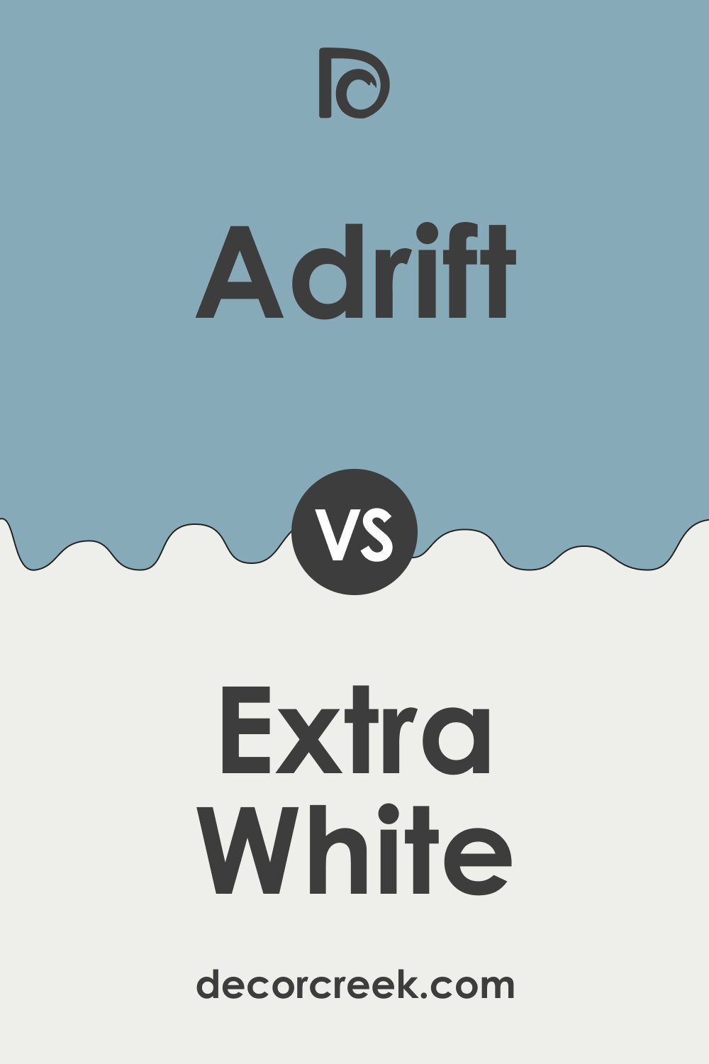 SW 7608 Adrift vs SW 7006 Extra White