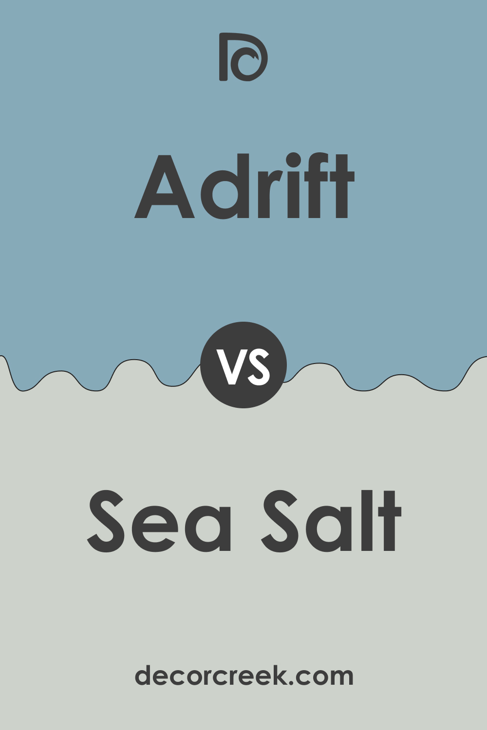 SW 7608 Adrift vs SW 6204 Sea Salt