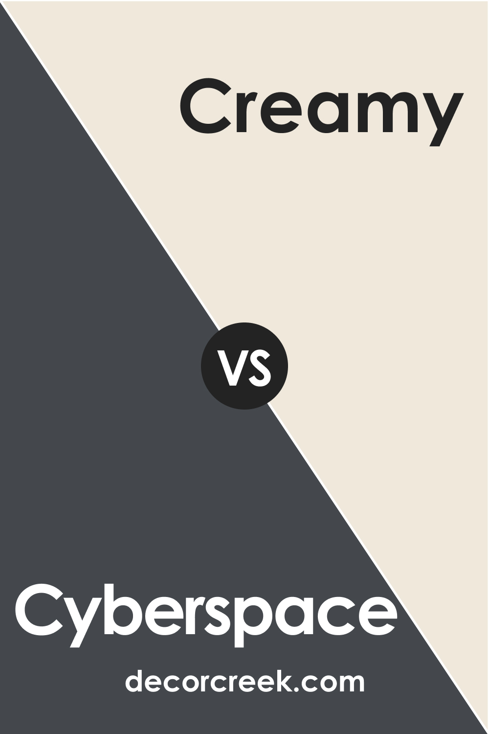 SW 7076 Cyberspace vs. SW 7012 Creamy