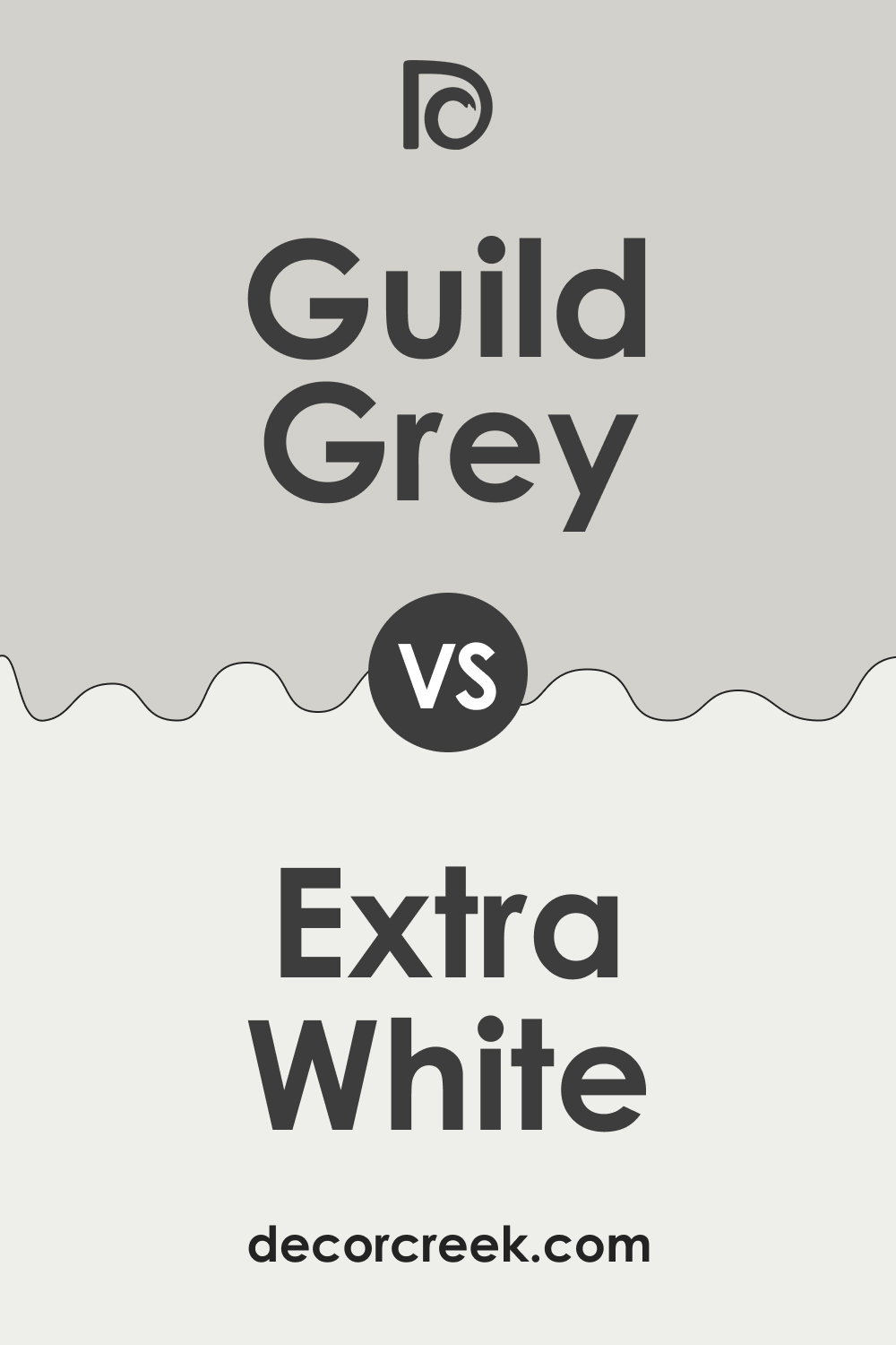 SW 9561 Guild Grey vs. SW 7006 Extra White