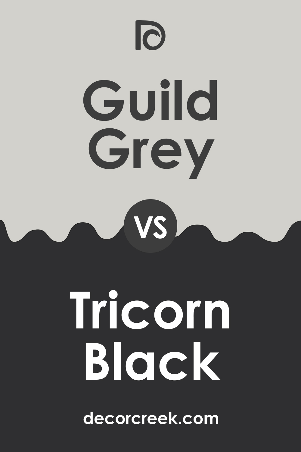 SW 9561 Guild Grey vs. SW 6258 Tricorn Black
