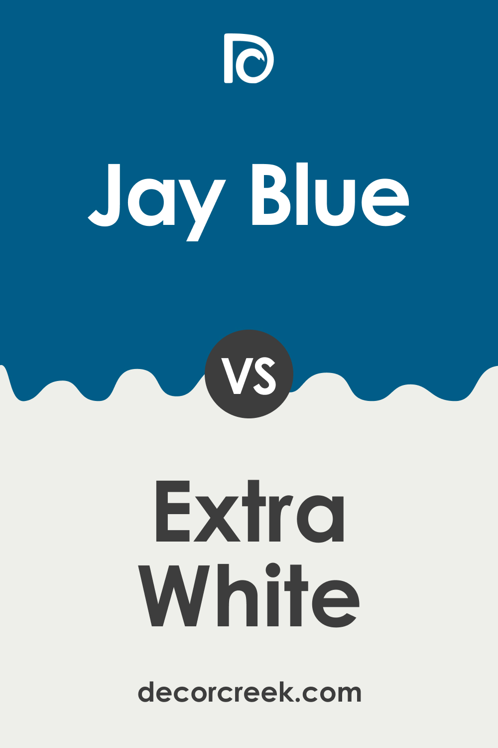 SW 6797 Jay Blue vs. SW 7006 Extra White