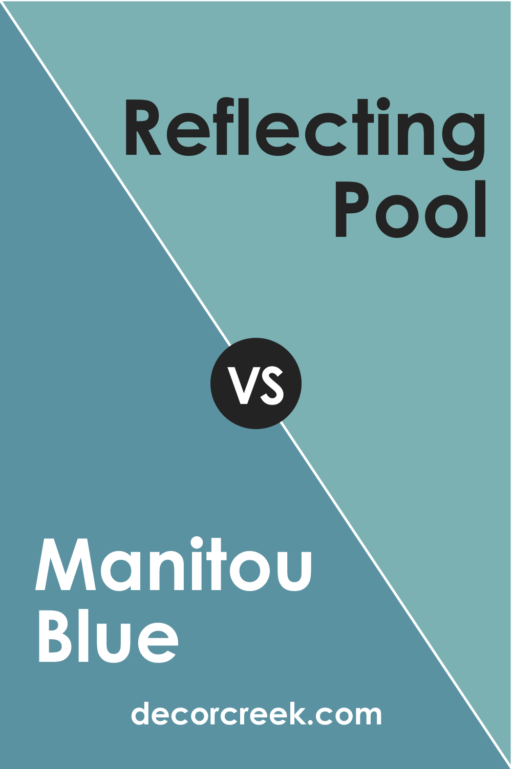 SW 6501 Manitou Blue vs. SW 6486 Reflecting Pool