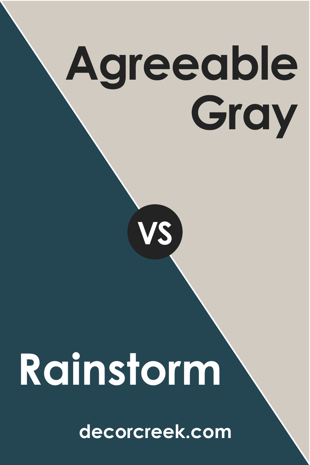 SW 6230 Rainstorm vs. SW 7029 Agreeable Gray