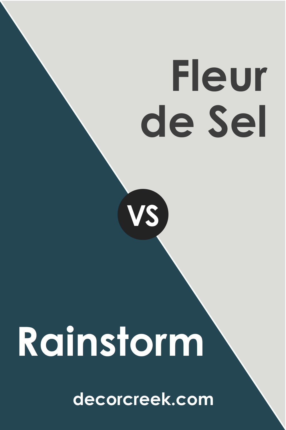 SW 6230 Rainstorm vs. SW 7666 Fleur de Sel
