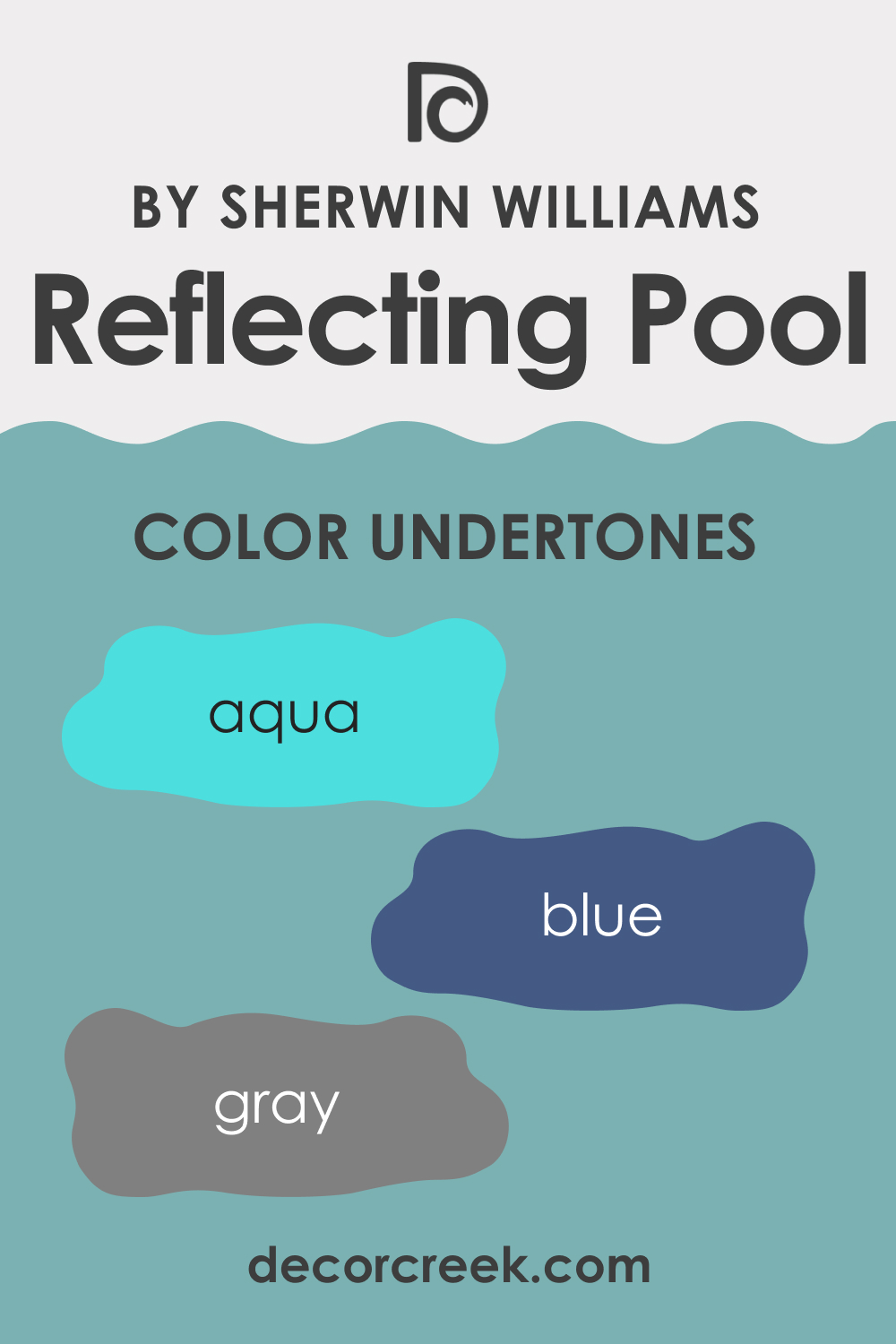 Undertones of SW 6486 Reflecting Pool