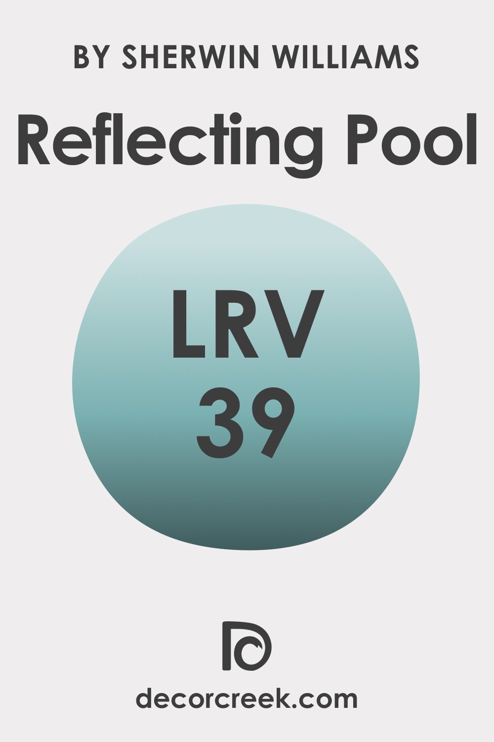 LRV of SW 6486 Reflecting Pool