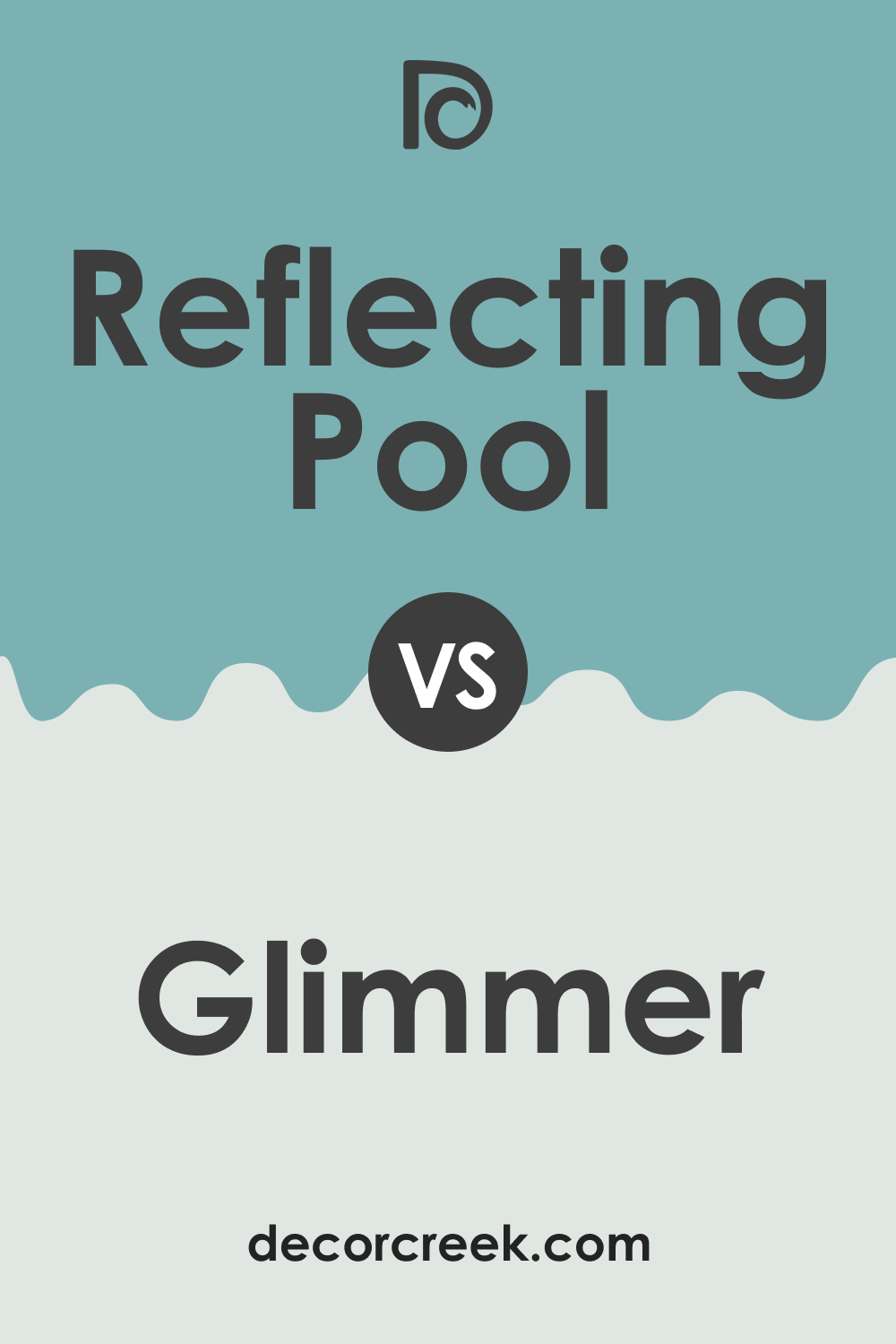 SW 6486 Reflecting Pool vs. SW 6476 Glimmer