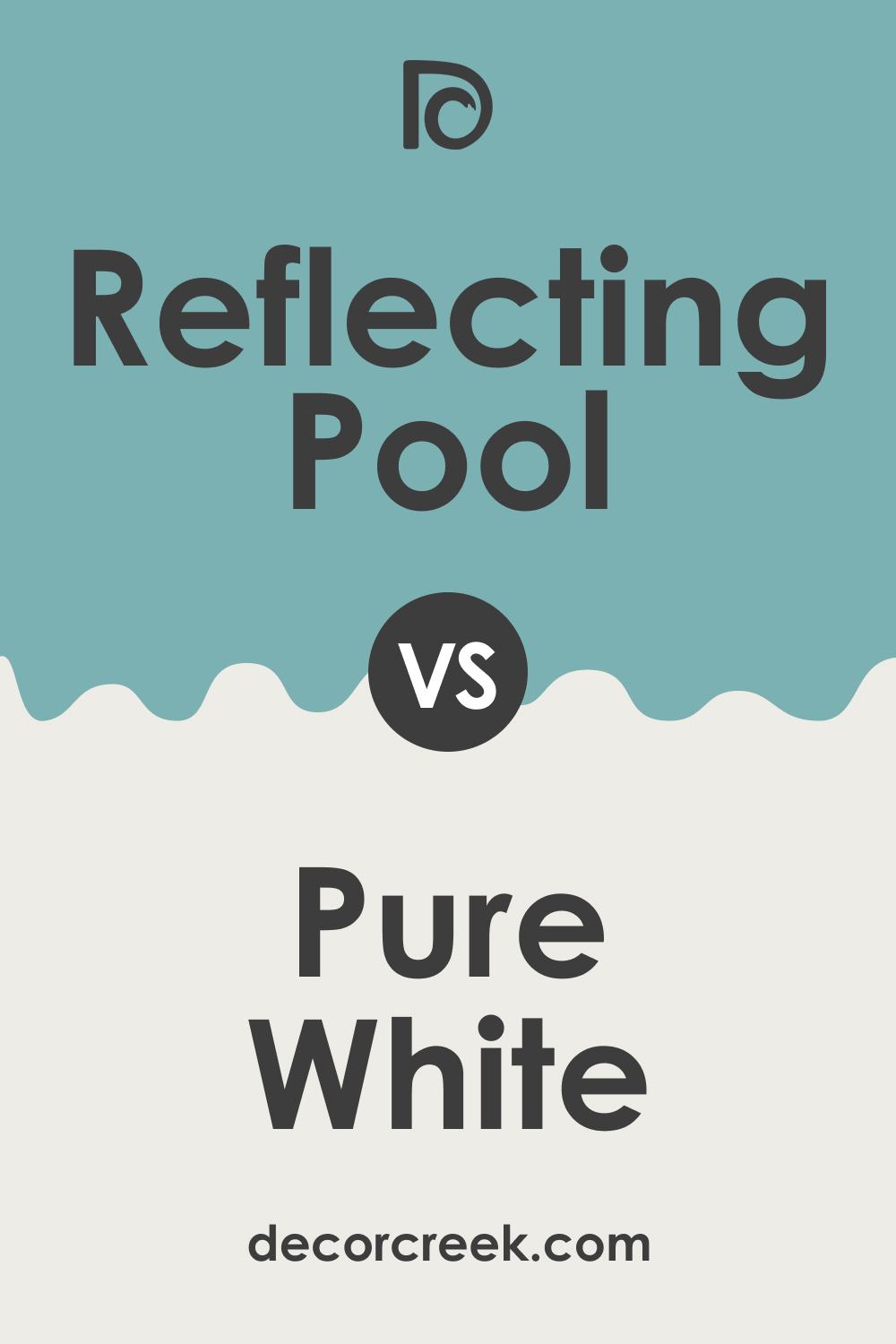 SW 6486 Reflecting Pool vs. SW 7005 Pure White