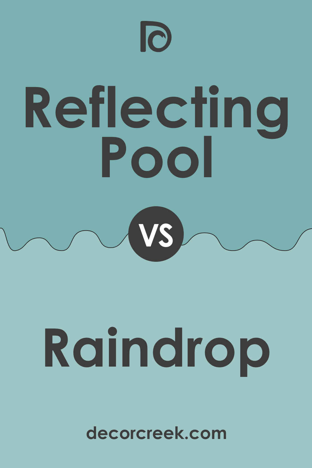 SW 6486 Reflecting Pool vs. SW 6485 Raindrop