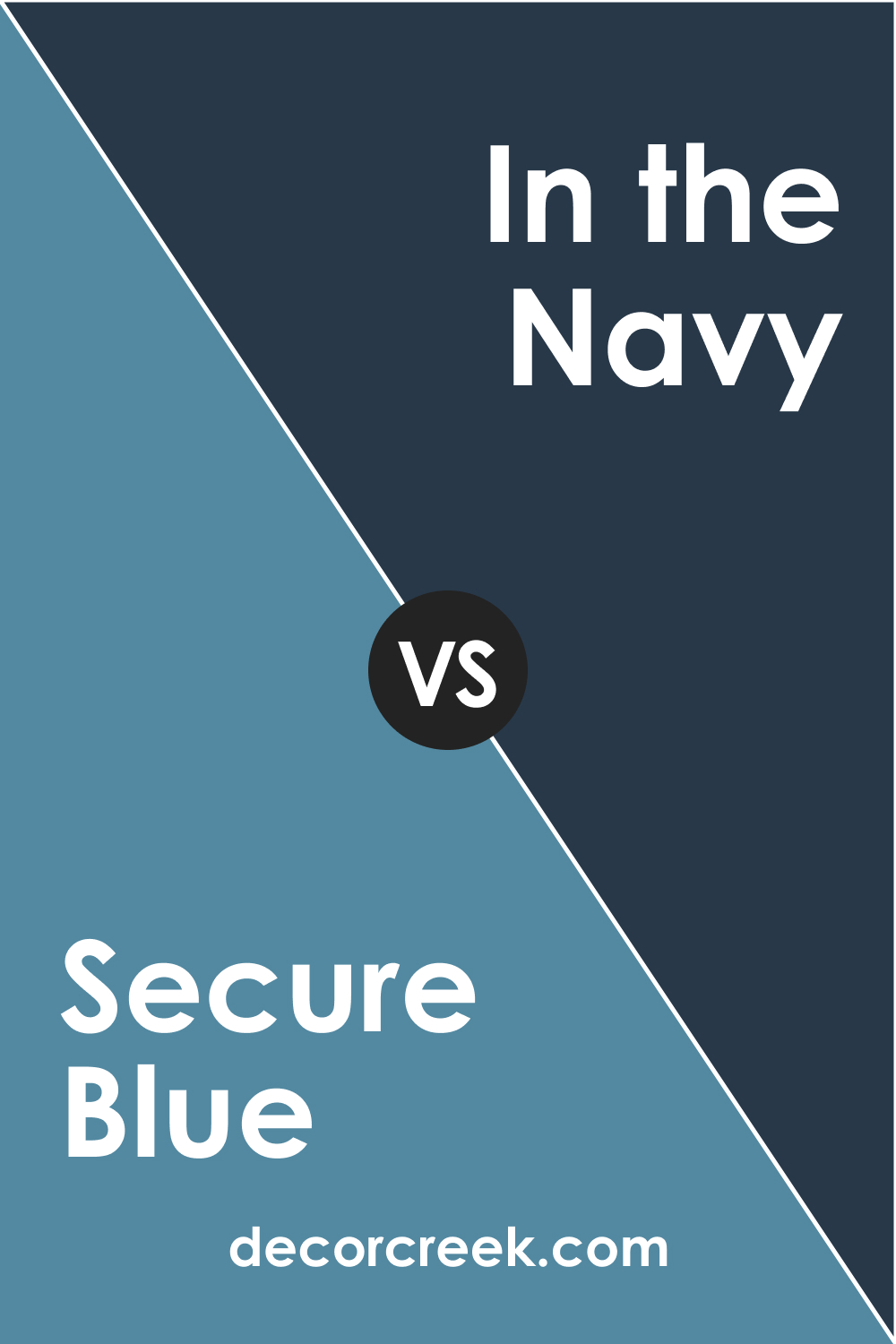 Secure Blue SW 6508 and SW 9178 In the Navy