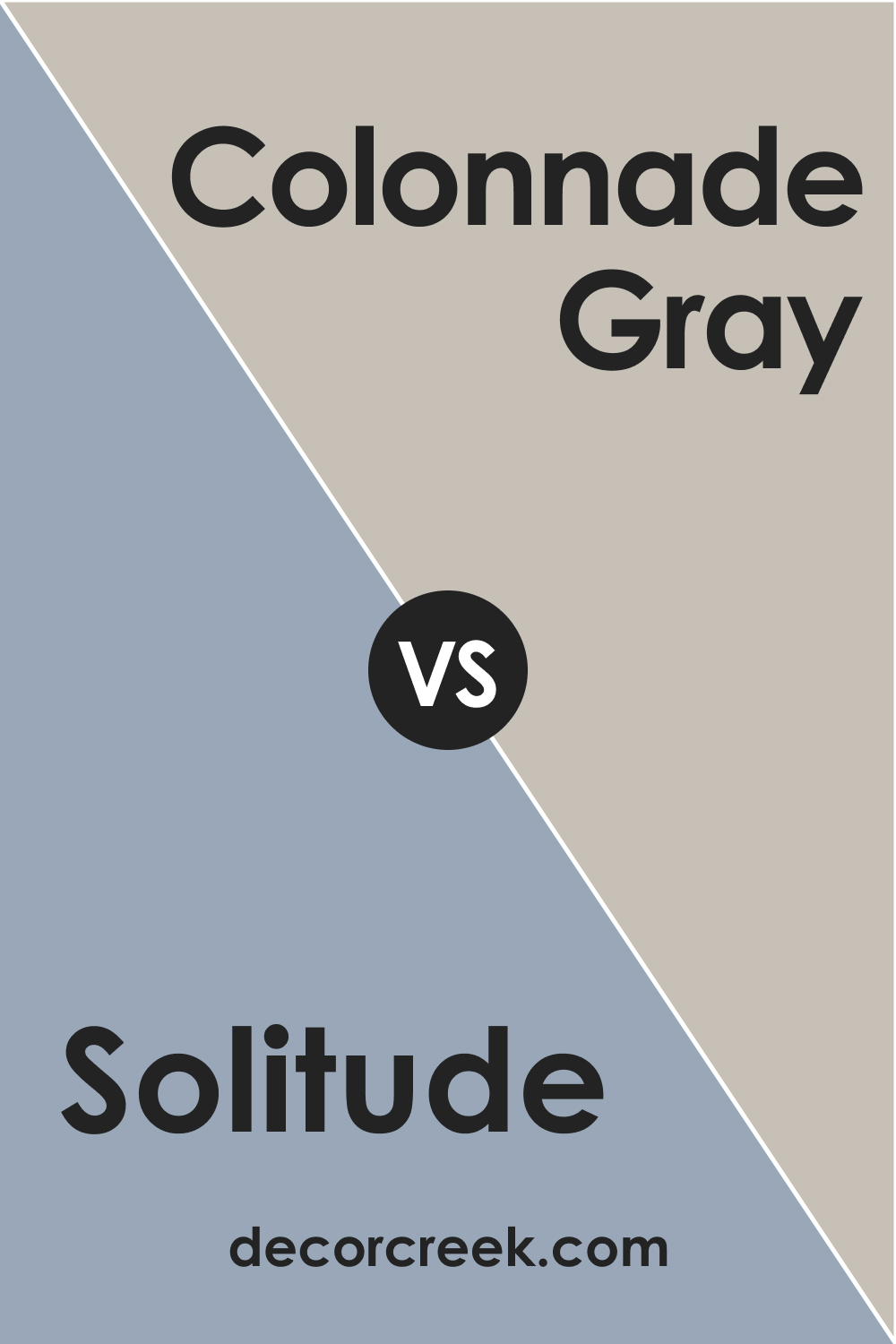 SW 6535 Solitude vs. SW 7641 Collonade Gray