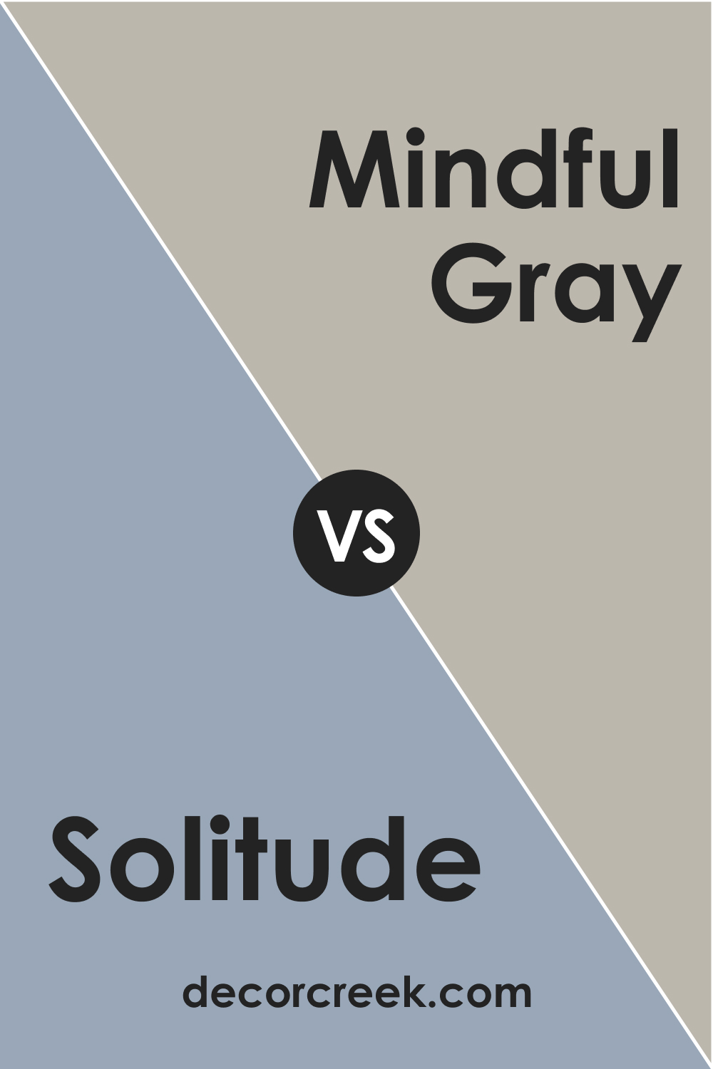 SW 6535 Solitude vs. SW 7016 Mindful Gray