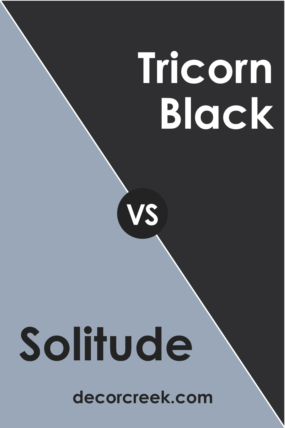 SW 6535 Solitude vs. SW 6258 Tricorn Black