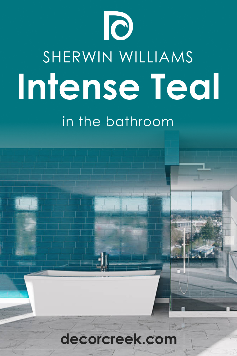 How to Use SW 6943 Intense Teal in the Bathroom?