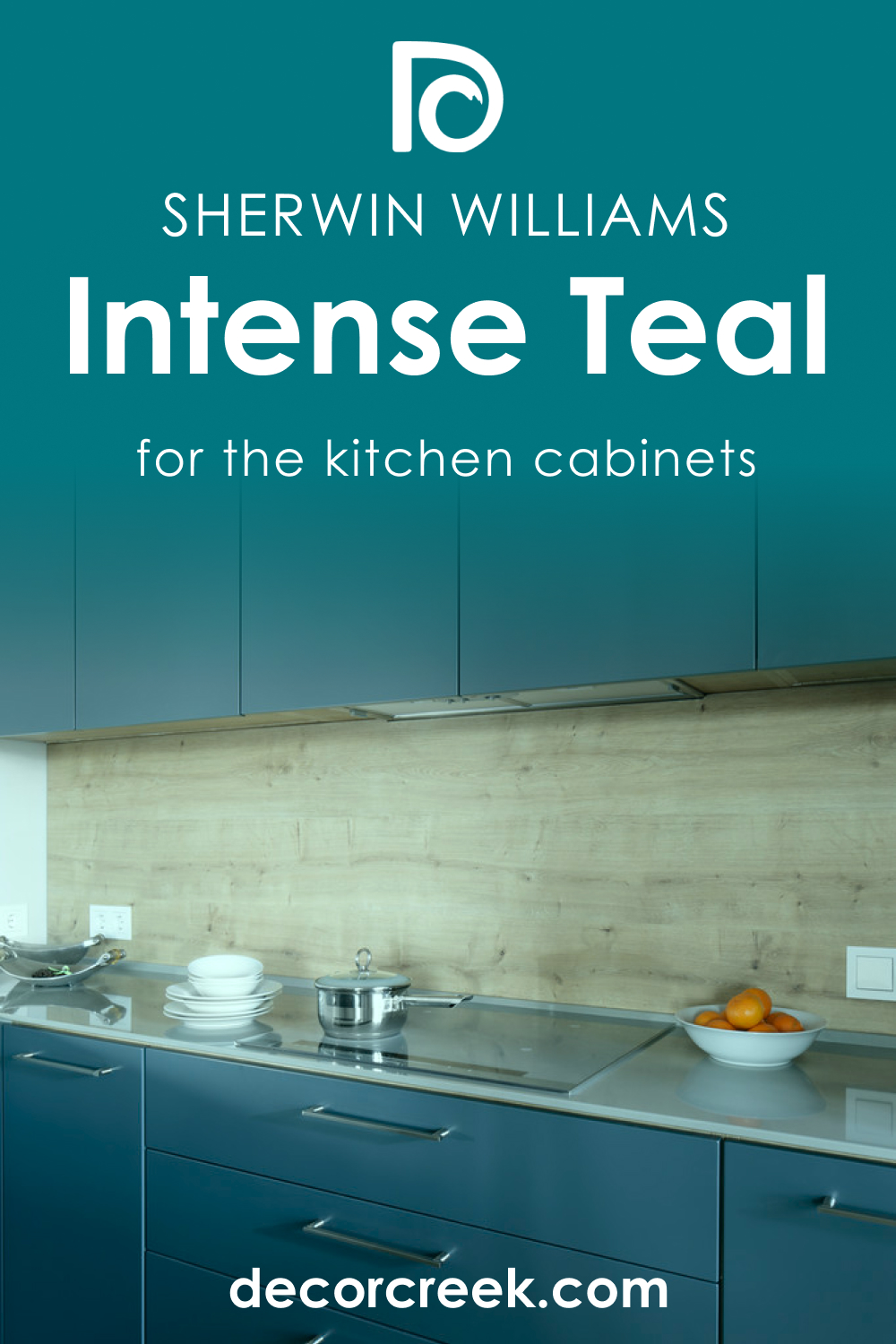 How to Use SW 6943 Intense Teal for the Kitchen Cabinets?