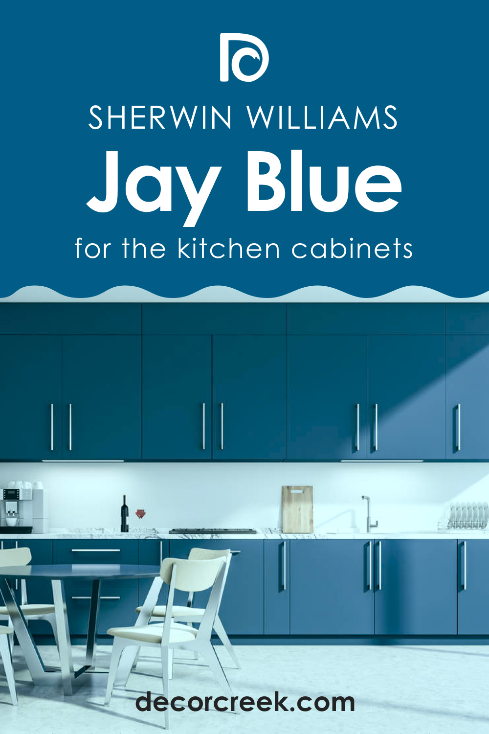 How to Use SW 6797 Jay Blue for the Kitchen Cabinets?