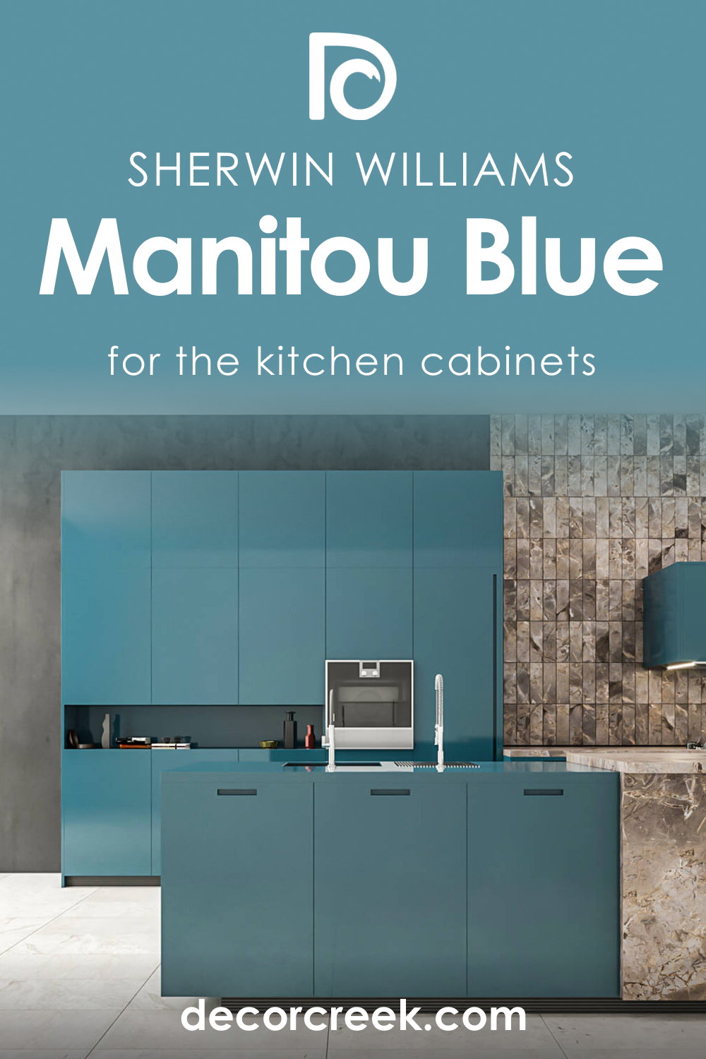 How to Use SW 6501 Manitou Blue for Kitchen Cabinets?