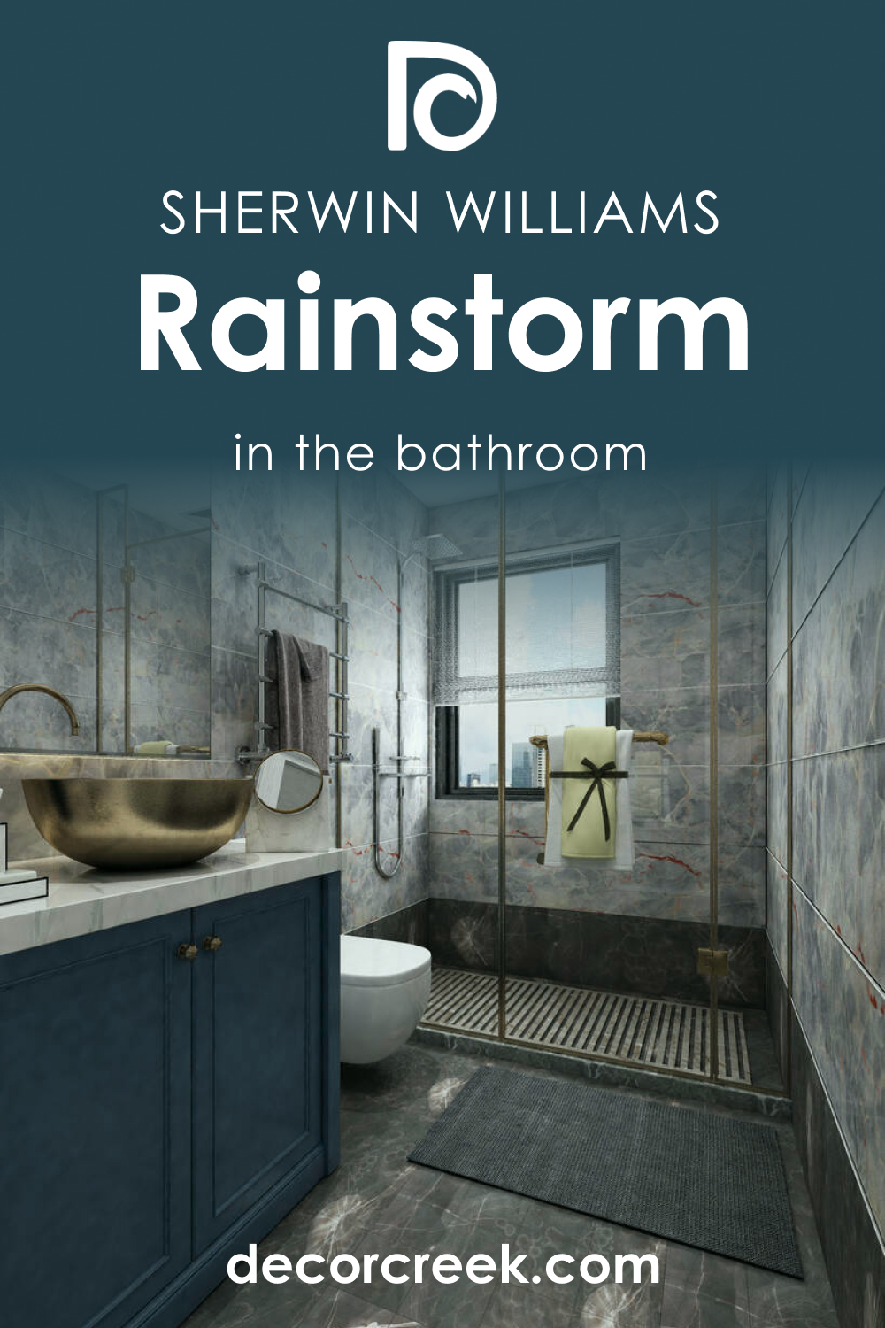 How to Use SW 6230 Rainstorm in the Bathroom?