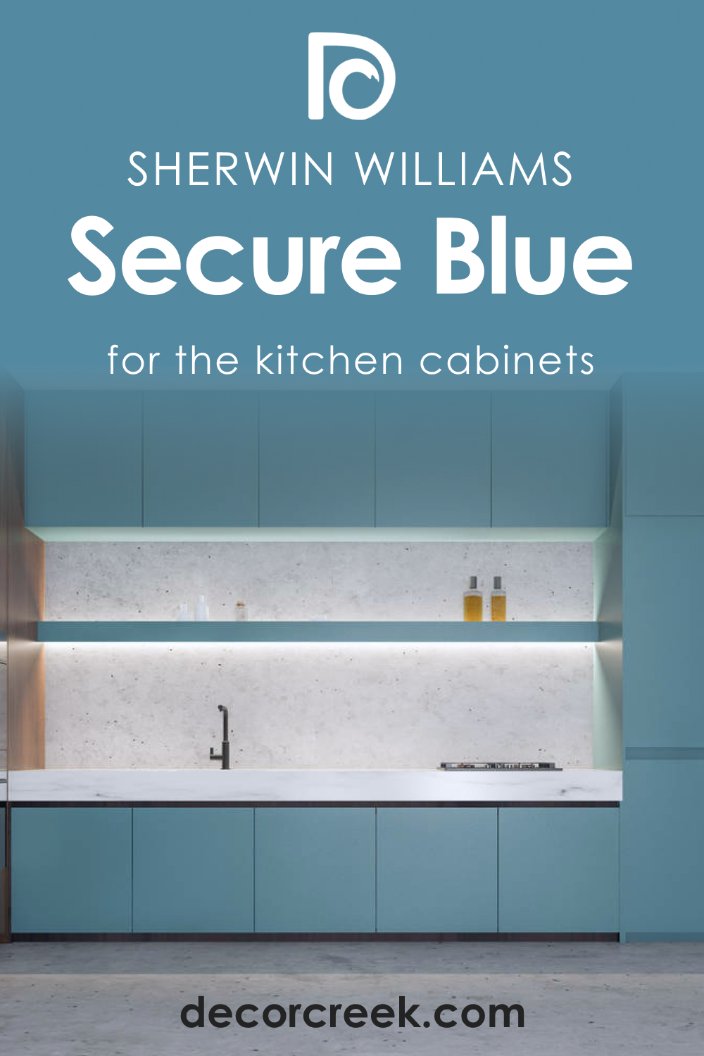 How to Use Secure Blue SW 6508 for the Kitchen Cabinets?