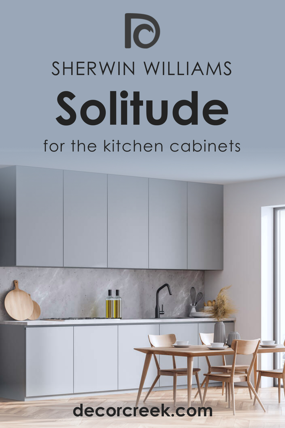 How to Use SW 6535 Solitude for the Kitchen Cabinets?