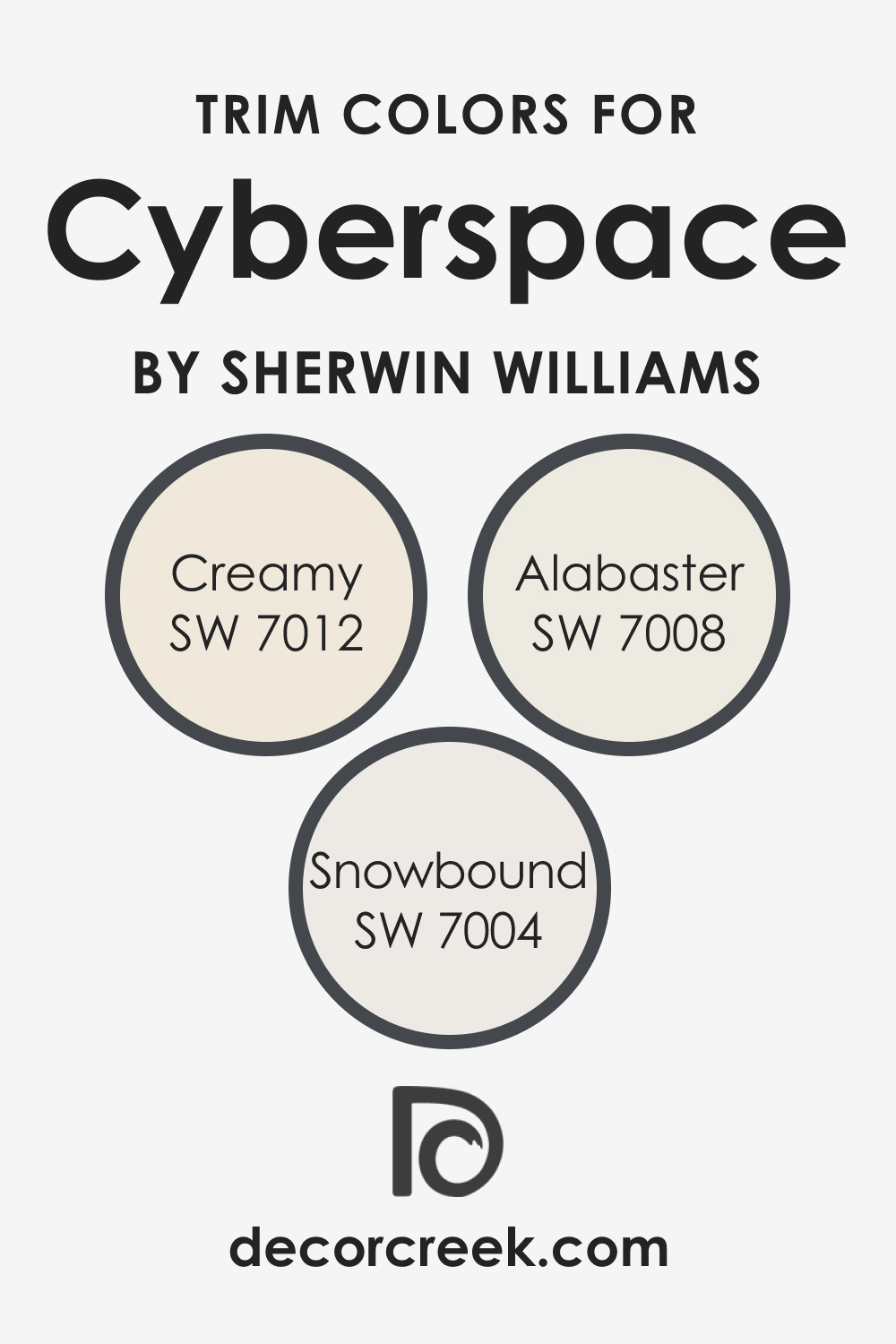 Trim Colors of SW 7076 Cyberspace