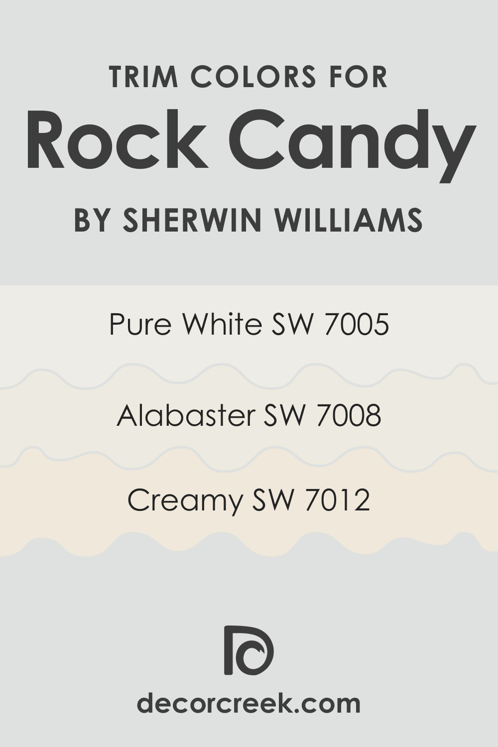 Trim Colors of SW 6231 Rock Candy