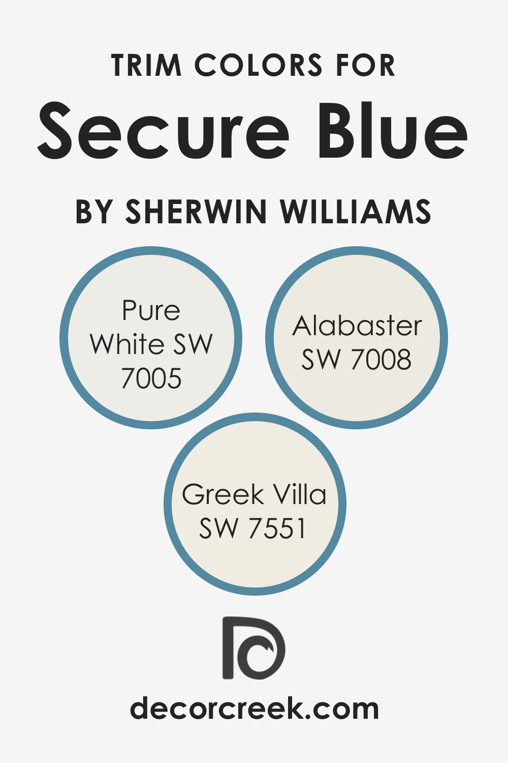 Trim Colors of Secure Blue SW 6508