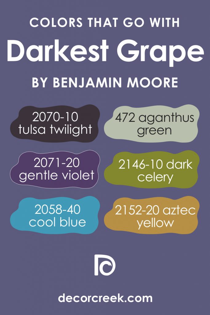 Darkest Grape 2069-30 Paint Color by Benjamin Moore